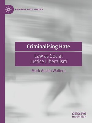 cover image of Criminalising Hate